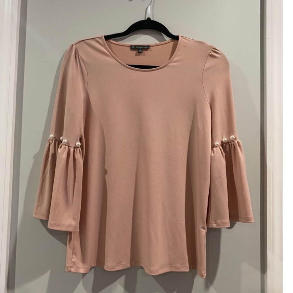 ADRIANNA PAPELL PINK BLOUSE